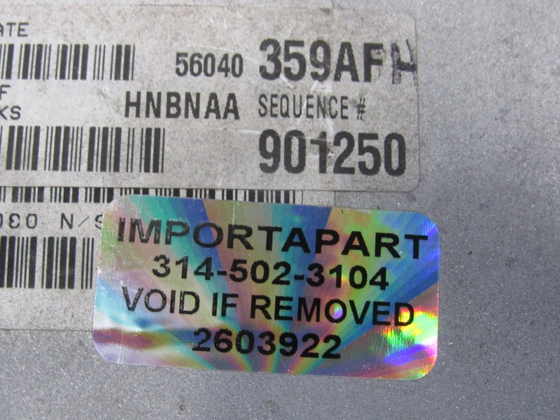 PROGRAMMED PLUG & PLAY 00 Dodge Dakota 4.7L 4x4 ECU ECM 56040359AE 359
