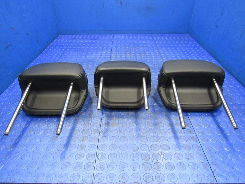 11-18 Porsche Cayenne 958 Front & Rear Headrests W/ Crest Set of 5 Bla