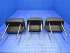 11-18 Porsche Cayenne 958 Front & Rear Headrests W/ Crest Set of 5 Bla