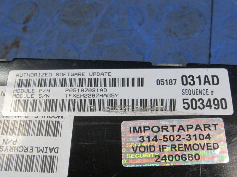 PLUG & PLAY 08 Charger Magnum 300 3.5L  Engine Computer ECU 05187031 P