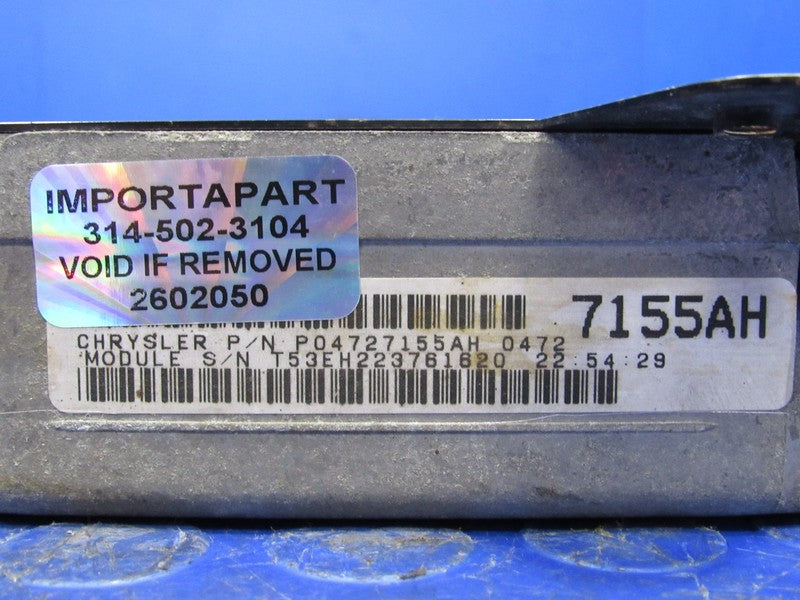 PROGRAMMED PLUG & PLAY 98 Caravan T&C Voyager 3.8L ECU 04727155AH 155 