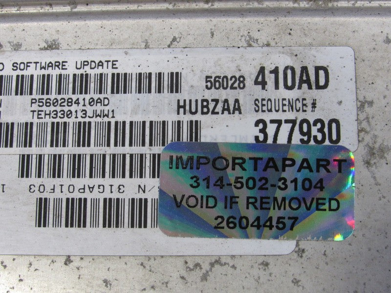 PROGRAMMED PLUG & PLAY 02 Dodge Ram 5.9L AT ECM 56028410AD 410 PROG 44