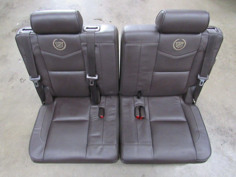 08-14 Cadillac Escalade Platinum Cocoa Brown Leather Third 3rd Row Sea