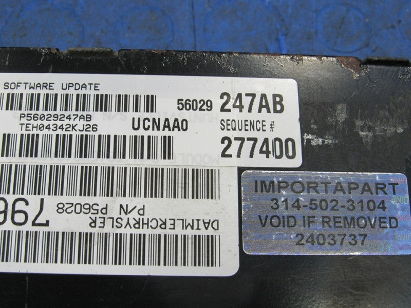 PROGRAMMED PLUG & PLAY 04 Dodge Ram Truck 4.7L AT ECM 247 56029247AB P