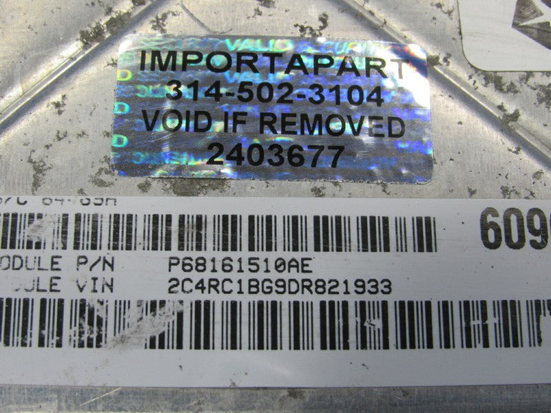 13 Caravan Town & Country 3.6 ECU ECM PCM Engine Computer 510 68161510