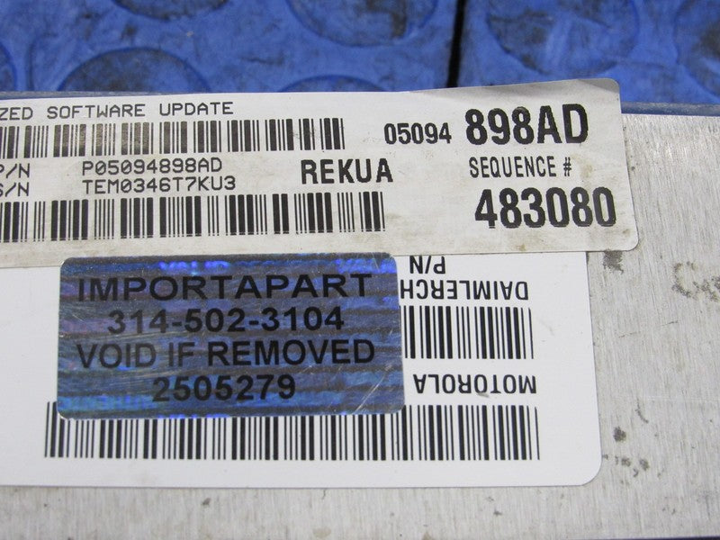 PROGRAMMED PLUG & PLAY 06 Grand Cherokee 3.7 V6 AWD ECM 05094898AD 898