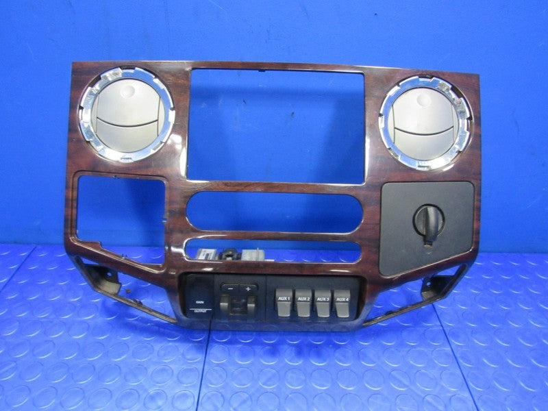 08-10 Ford F250 F350 Super Duty Heater Radio Bezel Surround Trim Woodg