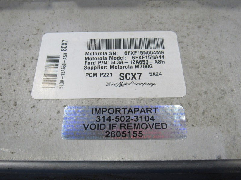 05 Ford F150 5.4L 4x2 ECU ECM PCM Engine Computer SCX7 5L3A-12A650-ASH