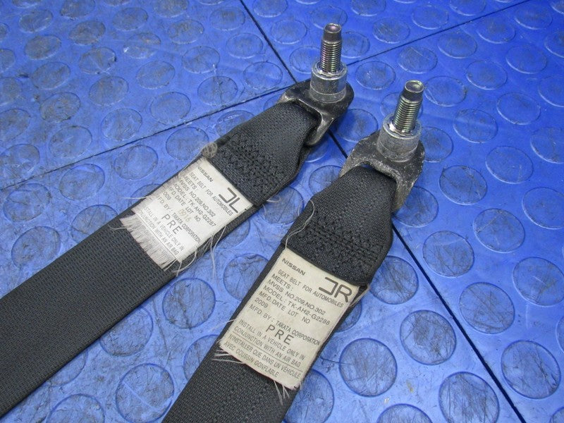 09-17 Infiniti FX35 FX37 FX50 QX70 Front Left & Right Seat Belt Set Bl