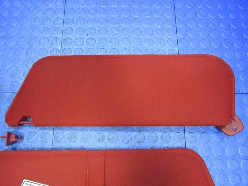 87-96 F150 F250 F350 Bronco Right Left Sun Visor Shade Red Pair Set 54