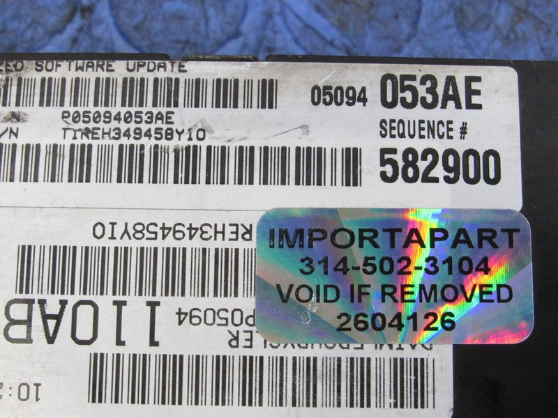 PROGRAMMED PLUG & PLAY 05 Dodge Caravan 3.3L FFV ECU 05094053AG 053 PR