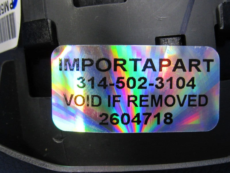 2O-22 Nissan Versa Driver Steering Wheel Mounted Airbag Air Bag Black 
