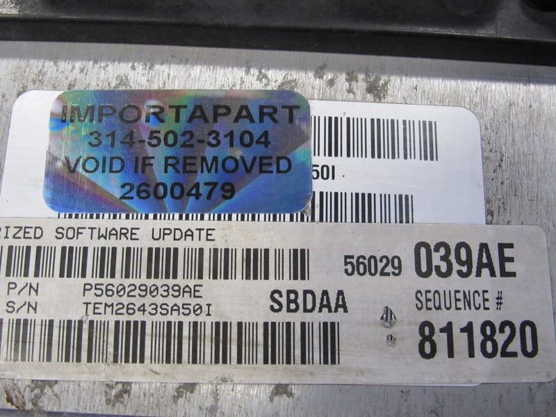 PLUG & PLAY 04 Dodge Durango 5.7 V8 Engine Computer ECU 56029039 PROG 