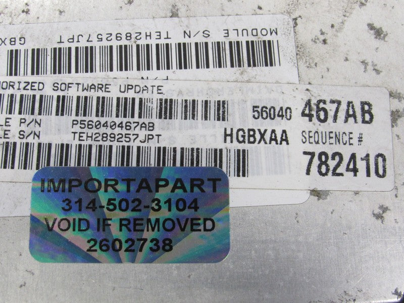 PLUG & PLAY 03 Dakota 3.9L AT Engine Computer ECU 56040467 PROG 2738