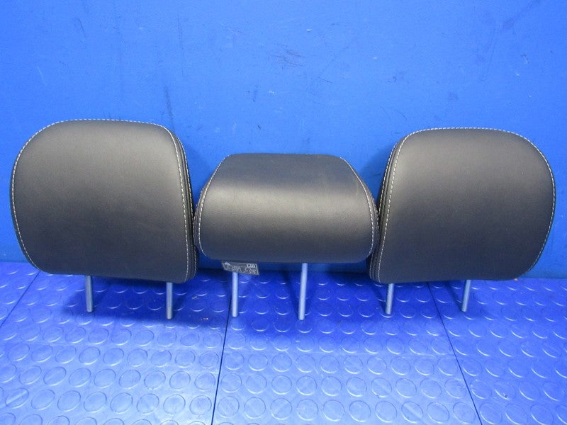 14-18 Subaru Forester Leather Rear Seat Headrest Head Rest Set of 3 Bl