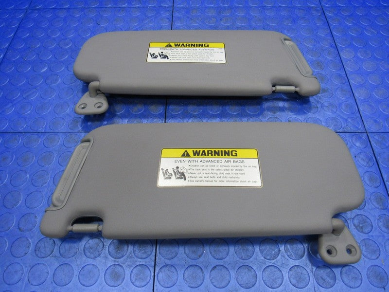07-10 Hyundai Elantra Sedan Driver Passenger Sun Visor Set Pair Vinyl 
