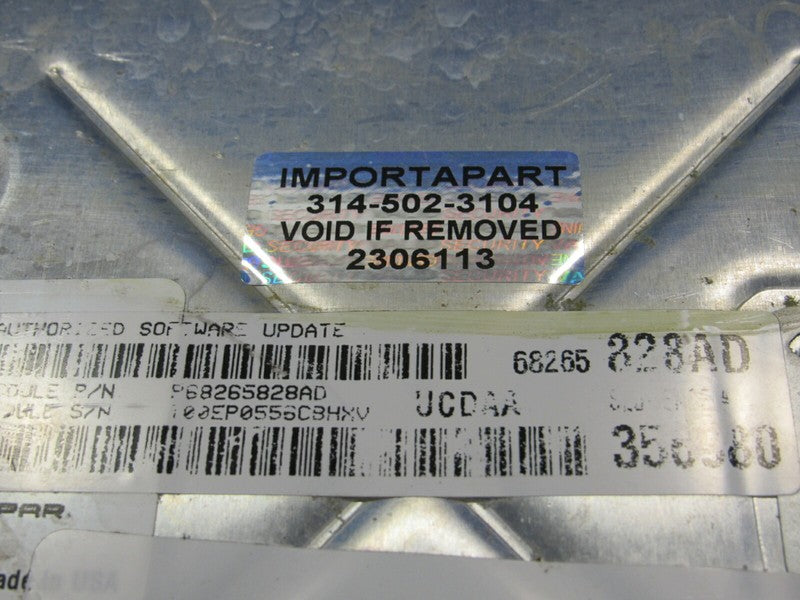 VIN PROGRAMMED 16 Ram 1500 5.7L AT 4X4 Engine Computer ECU 68265828 PR