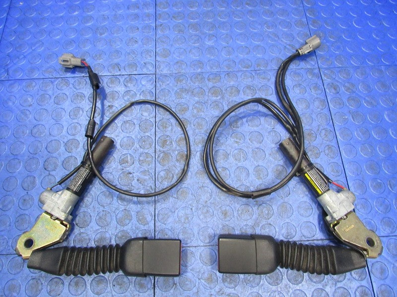 01-03 Ford Ranger Front Left & Right Seat Belt Buckle Pretensioner Bla