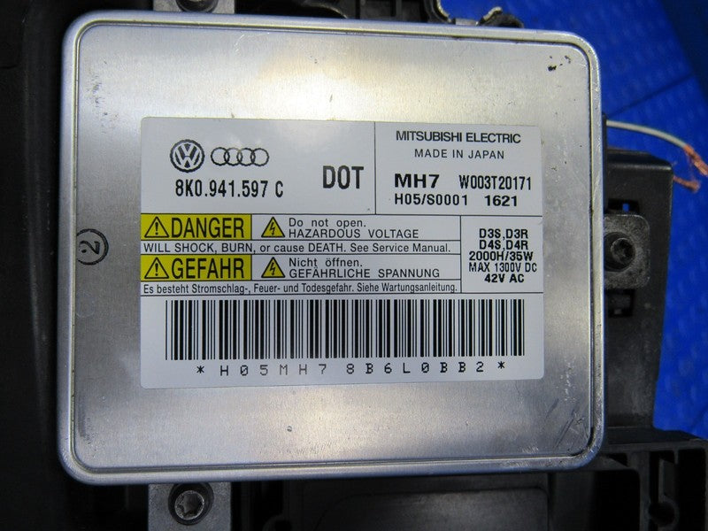 08-12 Audi A5 S5 Right Passenger RH Side Xenon HID Headlight Head Ligh