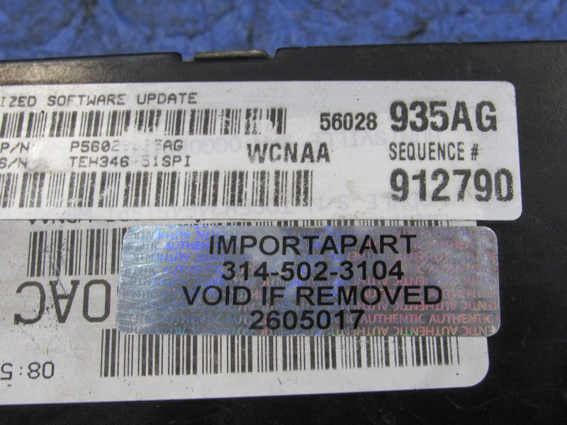 PLUG & PLAY 05 Dodge Dakota 4.7L AT 4X4 Engine Computer ECU 56028935 P