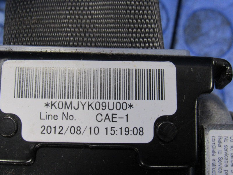 12-16 Honda CRZ CR-Z Left Driver Dark Gray Seat Belt Retractor Pretens