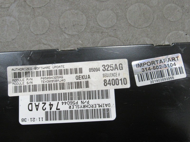 PLUG & PLAY 06 Jeep Commander 3.7L 4x2 Engine Computer ECU 05094325 PR