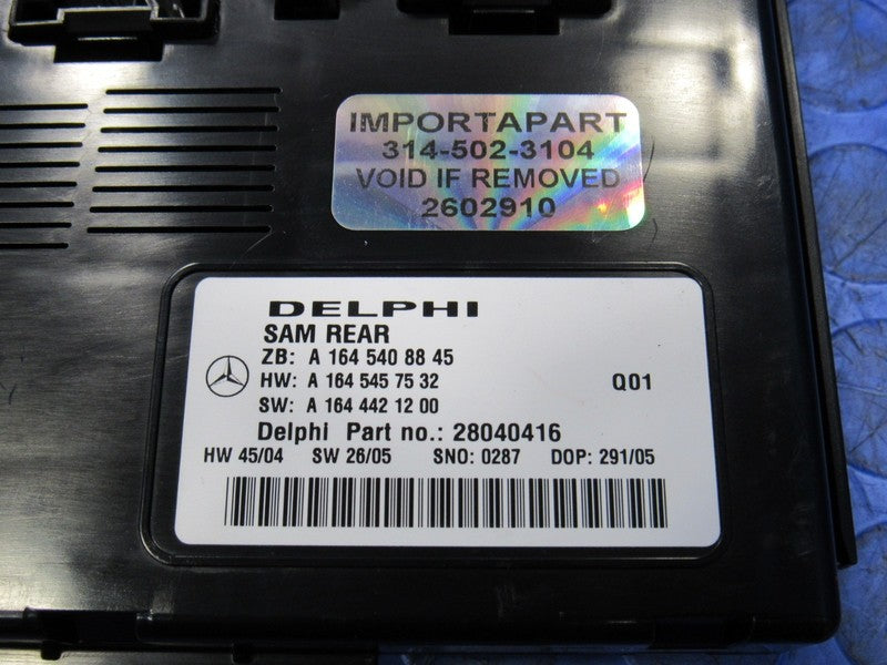 06-12 Mercedes GL ML R Class Rear SAM BCM Body Control Module 164 540 