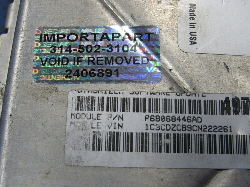 PROGRAMMED PLUG & PLAY 12 Avenger Chrysler 200 2.4L ECU 68068446AD 446