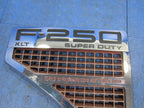 08-10 Ford F250 Super Duty XLT Power Stroke LH Driver Fender Badge Emb