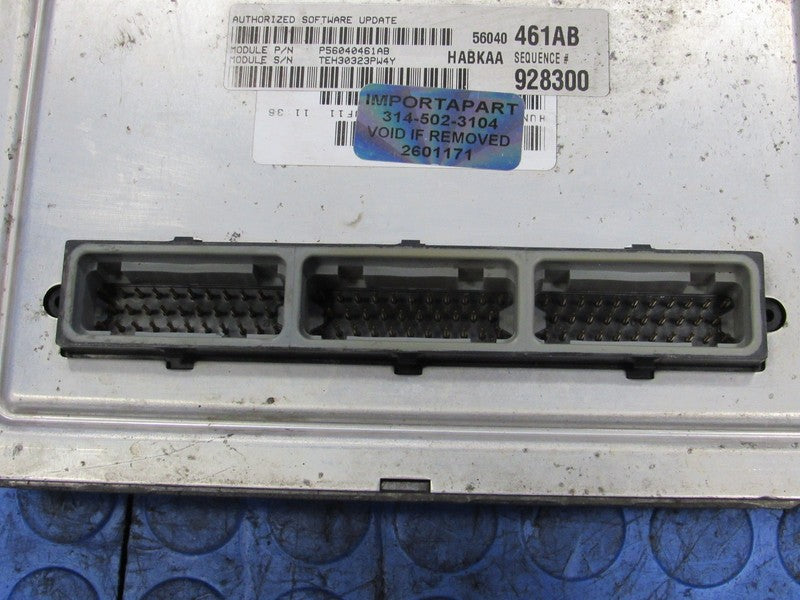 PROGRAMMED PLUG & PLAY 03 Ram 1500 Truck 3.7L ECM 56040461AB 461 PROG 