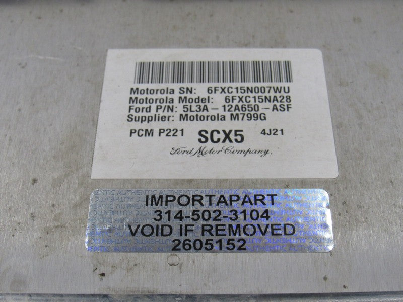 05 Ford F150 5.4L 4x2 ECU ECM PCM Engine Computer SCX5 5L3A-12A650-ASF