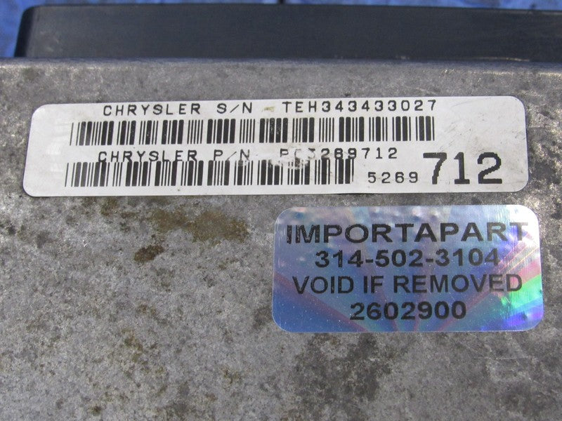 95 Dodge Neon 2.0L AT ECU ECM PCM Engine Control Computer 05269712 712