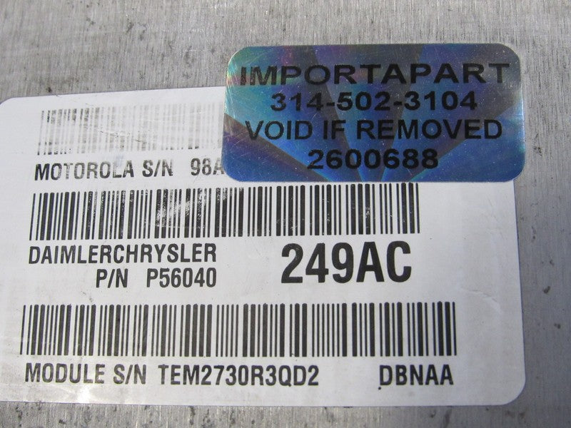 PLUG & PLAY 01 Dodge Durango 4.7L Engine Computer ECU 56040249 PROG 06