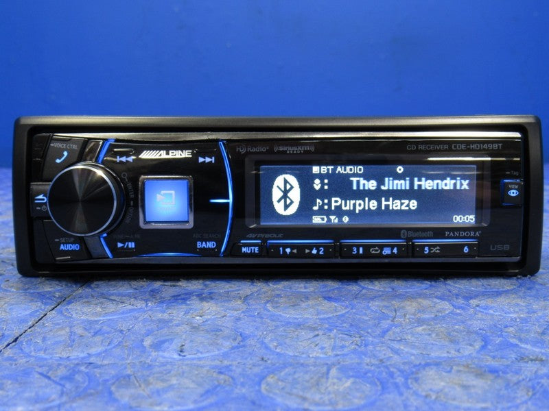 Alpine CDE-HD149BT Bluetooth CD Player AM/FM HD Radio Receiver Head Un