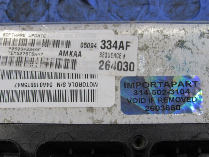 PROGRAMMED PLUG & PLAY 06 Dodge Ram Truck 3.7L V6 MT ECU 05094334AF 33