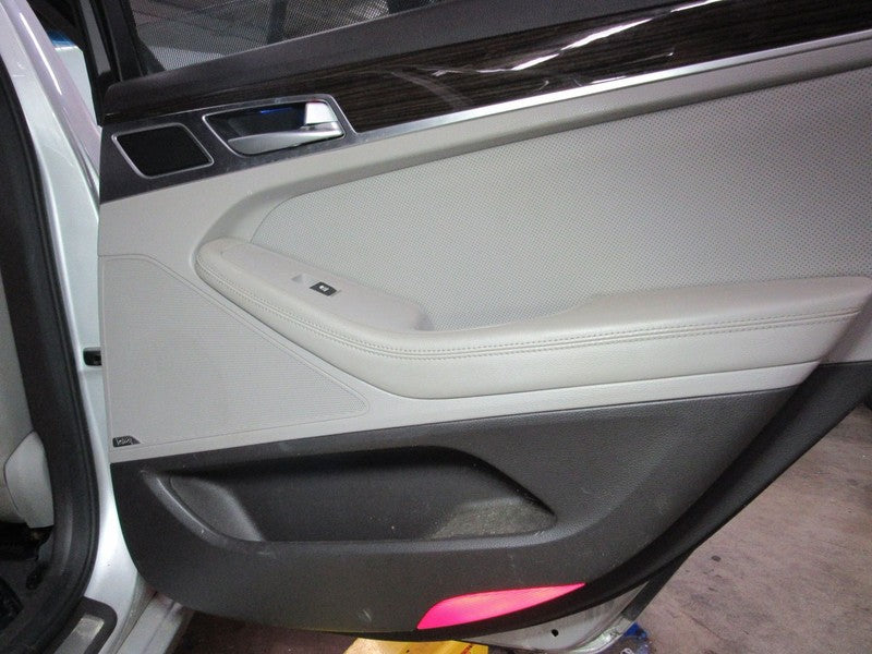 15-17 Genesis G80 Right RH Passenger Side Rear Door Trim Panel Gray