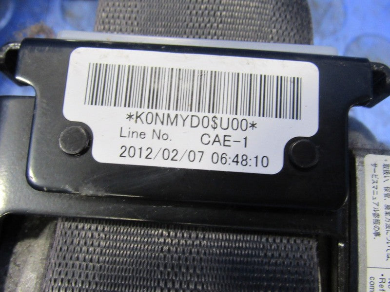 09-14 Acura TSX Front Left Driver Black Seat Belt Retractor Pretension