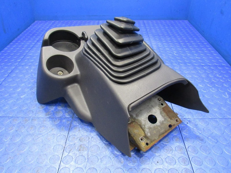 98-01 Dodge Ram Manual 4WD Floor Shifter Console Boot Cubby Cup Holder