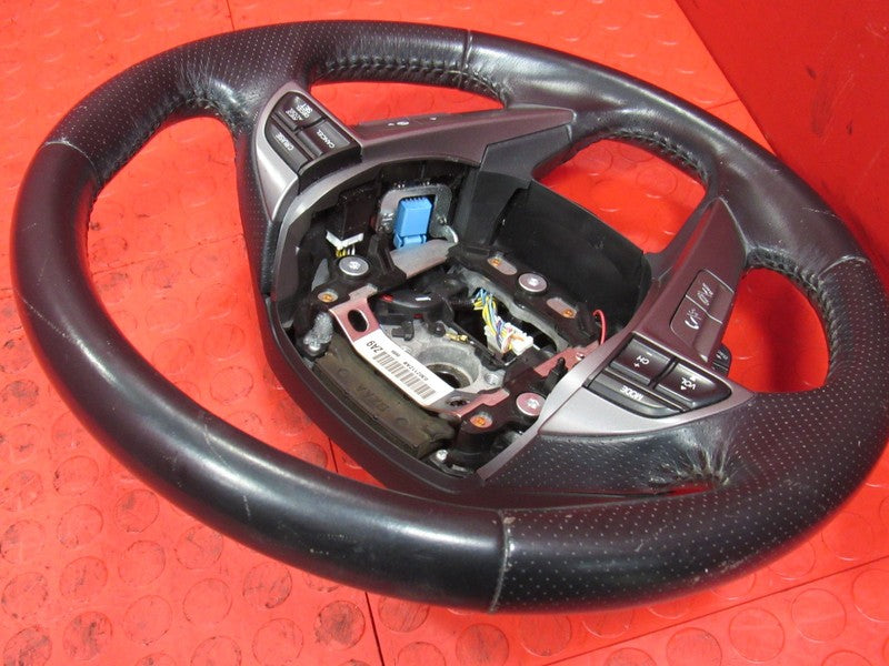 09-15 Honda Pilot Black Leather Steering Wheel OEM Cruise Phone Switch