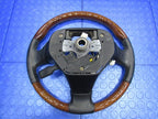 02-05 Lexus SC430 Steering Wheel Wood Grain Black Leather OEM 1533
