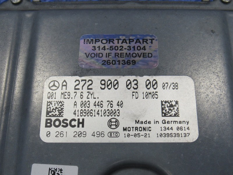 09-11 Mercedes SLK300 ECU ECM PCM Engine Computer UNLOCKED 272 900 03 