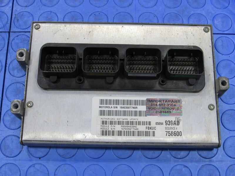 PROGRAMMED PLUG & PLAY 06 Jeep Liberty KJ 3.7L AT ECM 05094939AD 939 P