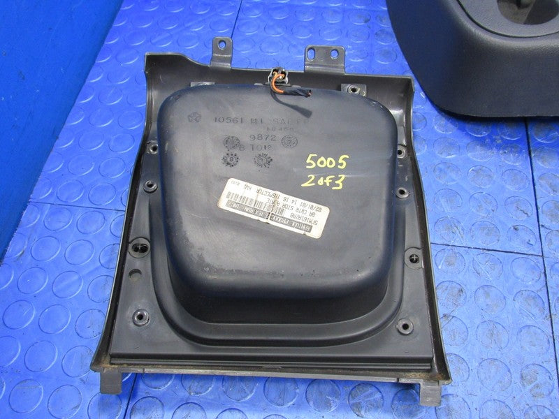 98-01 Dodge Ram Manual 2WD Floor Shifter Boot Console Bezel Cupholder 