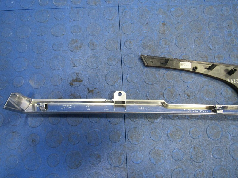 10-16 Porsche Panamera Rear Left Inner Door Panel Finish Trim Dark Wal
