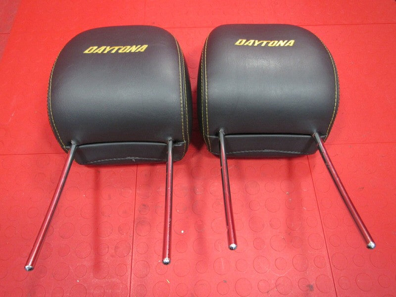 06 Dodge Charger Daytona RT Top Banana Front Set Seat Headrest Black/Y