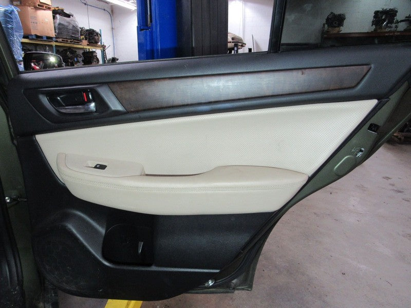 15-16 Outback Right RH Passenger Side Rear Door Trim Panel Tan