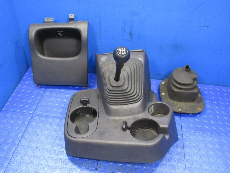 98-01 Dodge Ram Manual 2WD Floor Shifter Boot Console Bezel Cupholder 