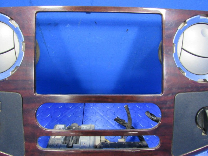 08-10 Ford F250 F350 Super Duty Heater Radio Bezel Surround Trim Woodg