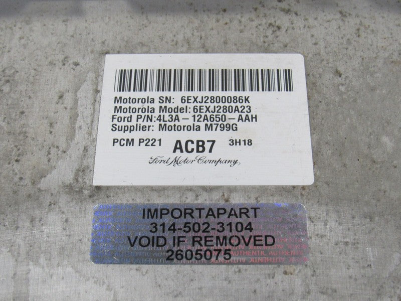 04 Ford F150 5.4L 4x2 ECU ECM PCM Engine Computer ACB7 4L3A-12A650-AAH