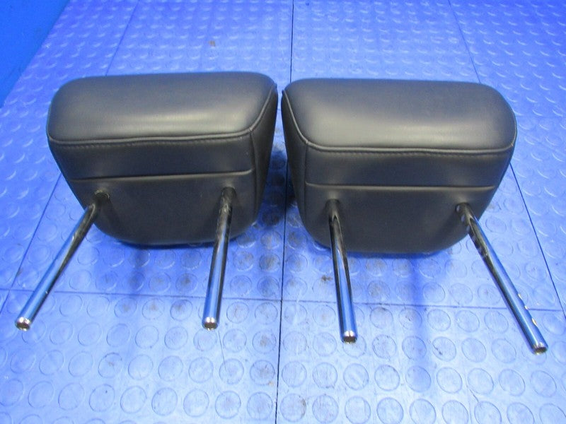 11-16 Infiniti QX56 QX80 2nd Row Seat Headrest Head Rest Set Black Lea